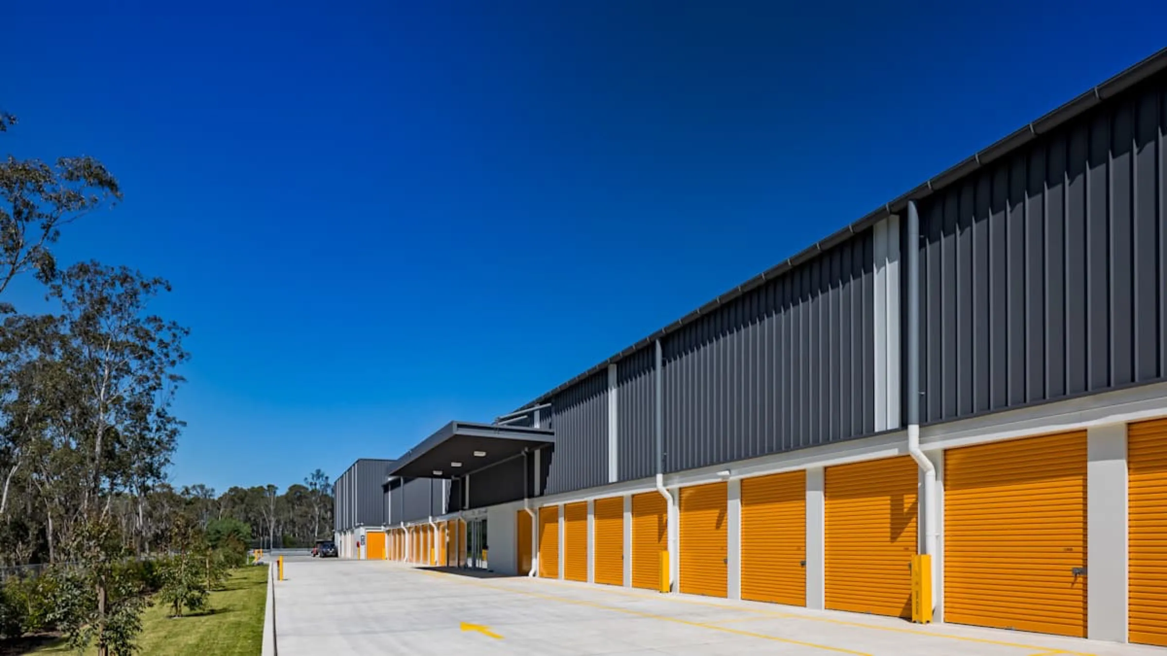 Exterior of the Marsden Park facility with signage and drive-up access.